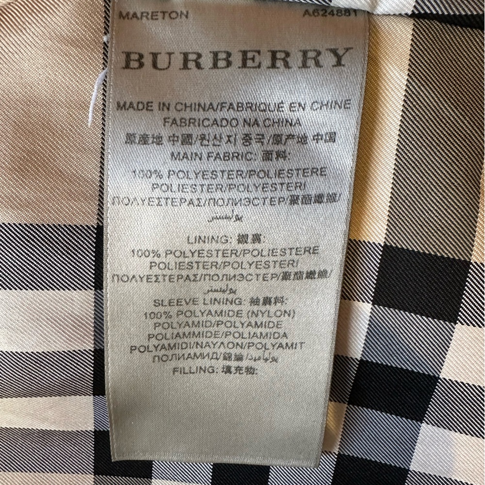 Burberry Brit Black Double-Breasted Coat - Picture 9 of 12